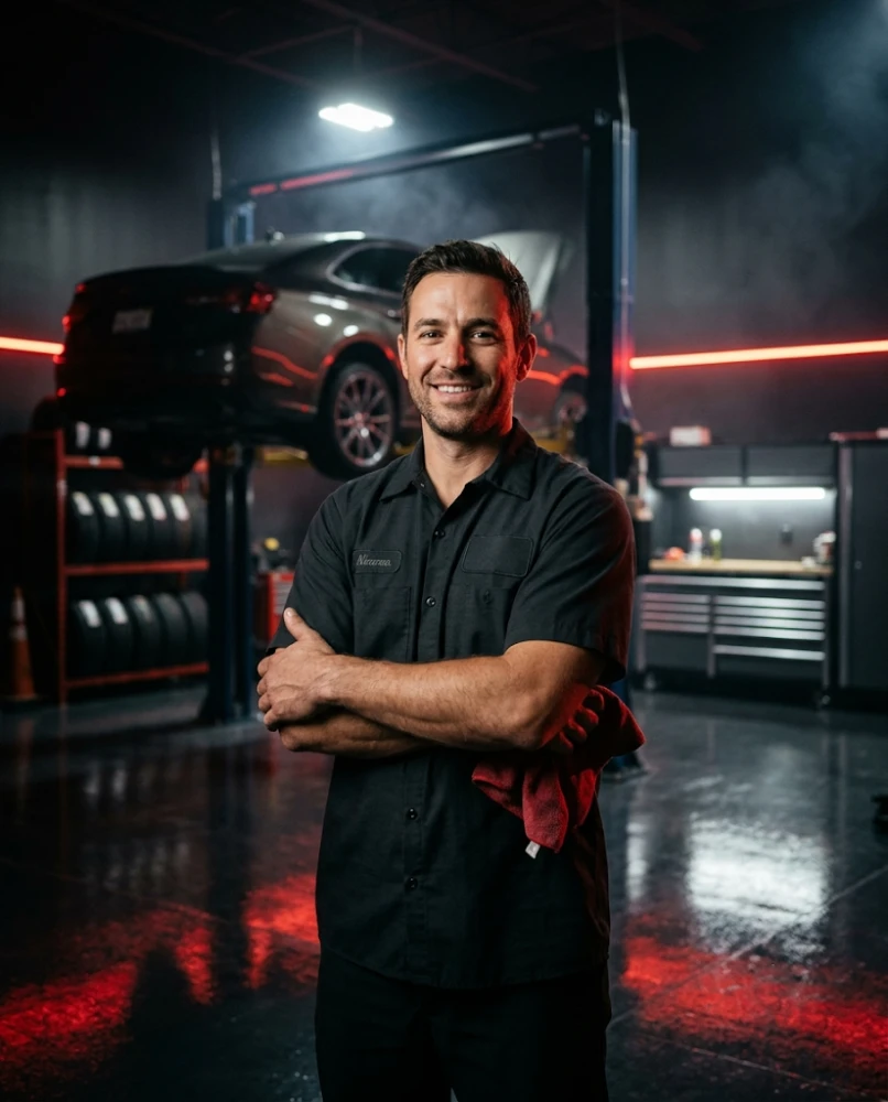 Certified technician at Oil & Tire Express